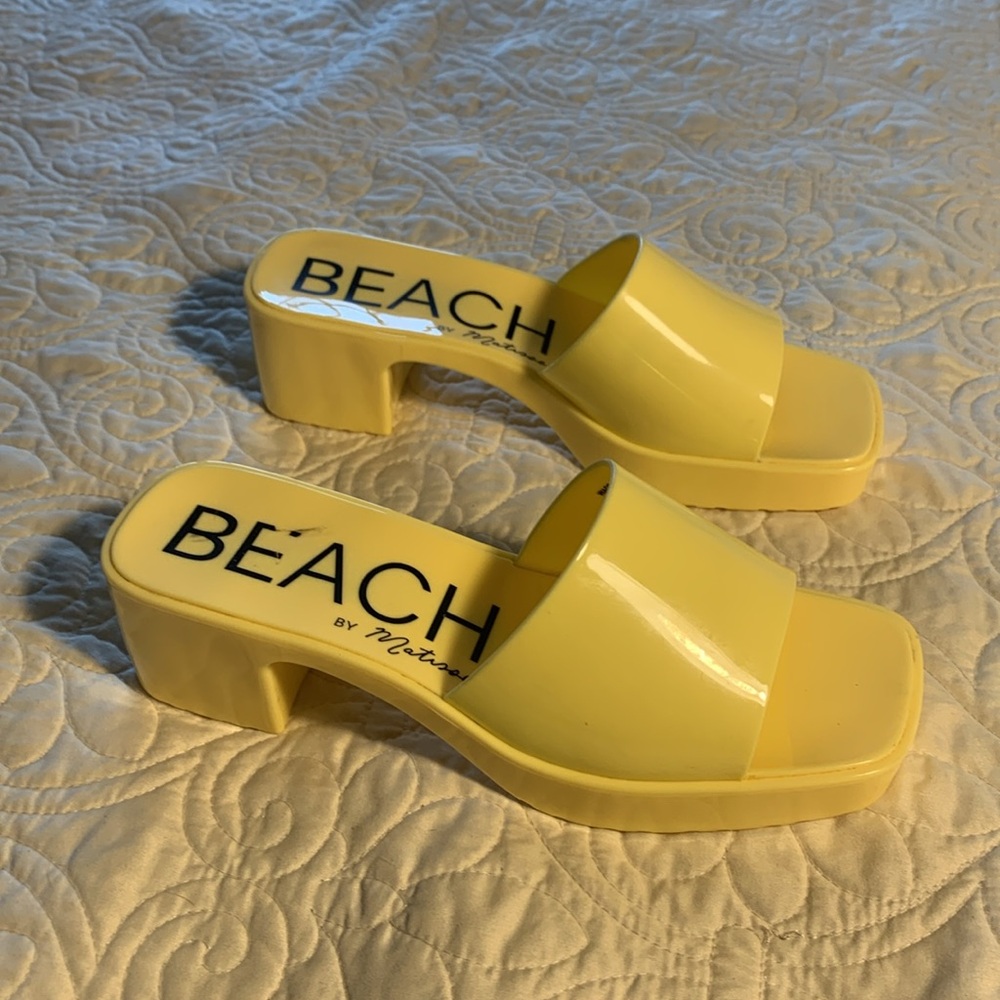 Beach by Matisse Platform Jelly slide sandals size 9 - Picture 3 of 10